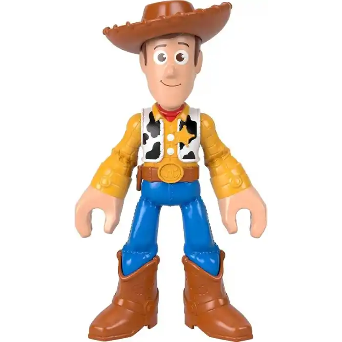 Disney ve Pixar Oyuncak Hikayesinden ilham alan, filmdeki klasik görünüme sahip 24 cmlik bükülebilen eklemli Imaginext XL Woody aksiyon figürü, JMD33