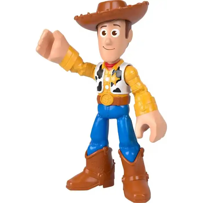 Disney ve Pixar Oyuncak Hikayesinden ilham alan, filmdeki klasik görünüme sahip 24 cmlik bükülebilen eklemli Imaginext XL Woody aksiyon figürü, JMD33