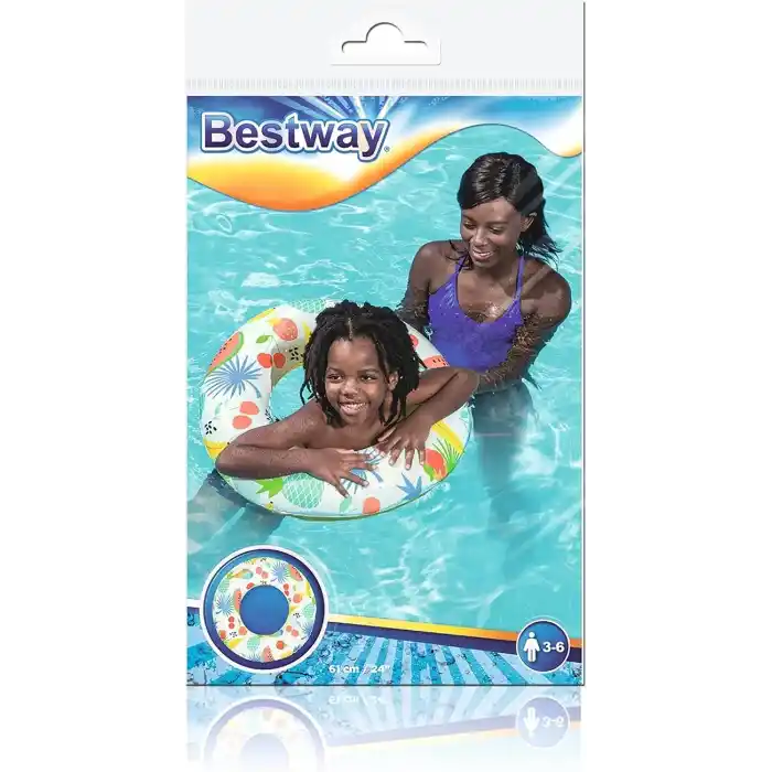 Bestway Meyve Dünyası yüzme simidi, çap 61 cm