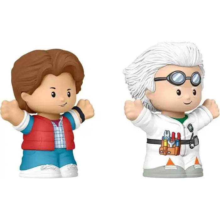 Film hayranları için Little People Collector Geleceğe Dönüş özel seri seti, sergilenmeye uygun paket içinde 2 figür, JFD74