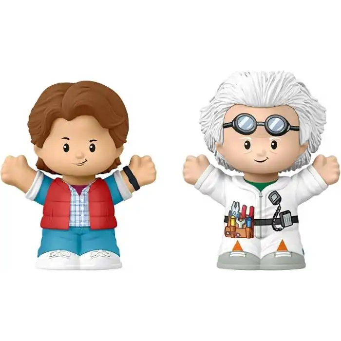 Film hayranları için Little People Collector Geleceğe Dönüş özel seri seti, sergilenmeye uygun paket içinde 2 figür, JFD74