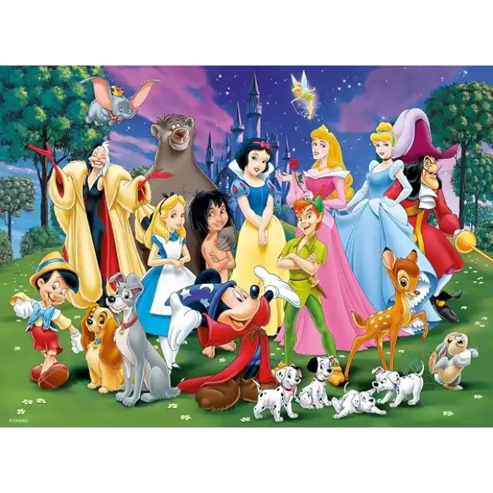 Ravensburger 200 Parça W. Disney Karakterleri Puzzle