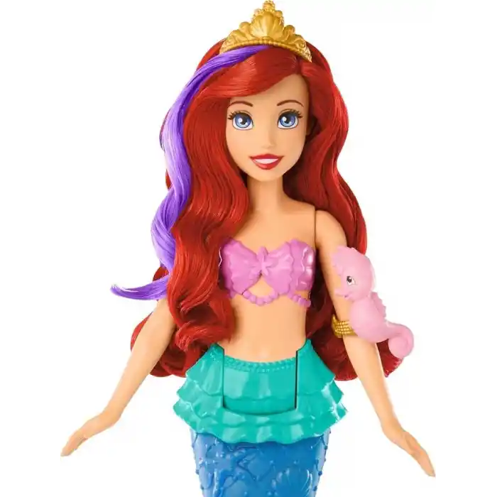 Mattel Disney Prensesi Yüzen ve Renk Değiştiren Ariel Bebek Disney prensesi oyuncakları, yüzen deniz kızı Ariel bebek HPD43