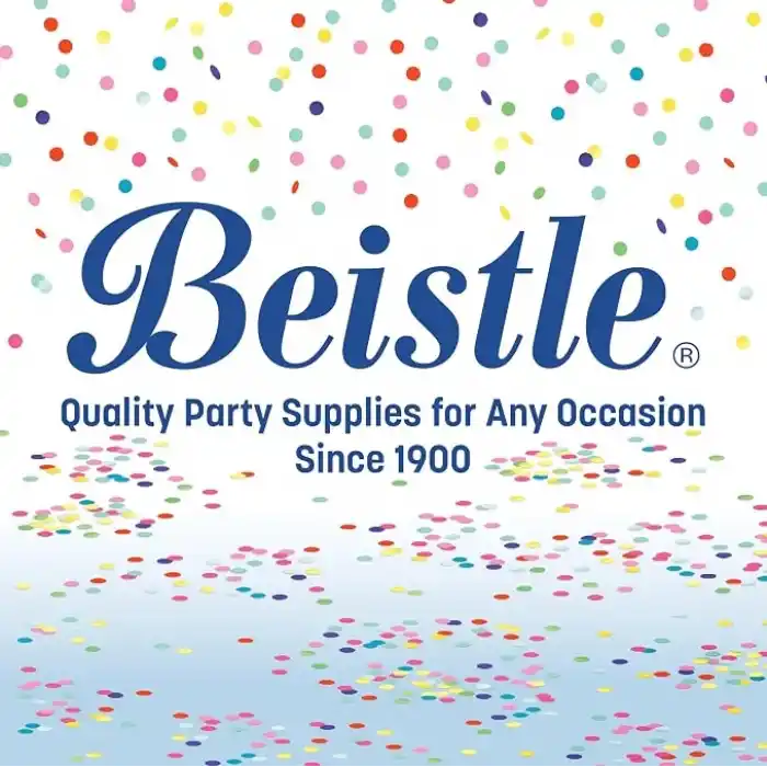 Beistle S52301AZ2 Destek Çubuğu, Plastik, Kırmızı/Altın