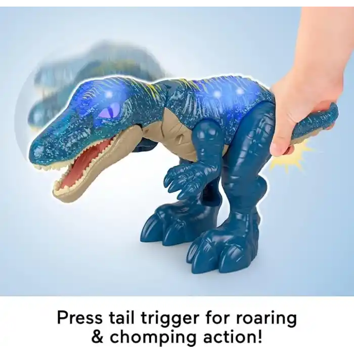 Fisher-Price Imaginext Jurassic World dinozor oyuncağı, hırıldayan ışıklı baryonyx, ışık, ses ve ısırma fonksiyonlu, 3 yaşından büyük çocuklar için, JCT48