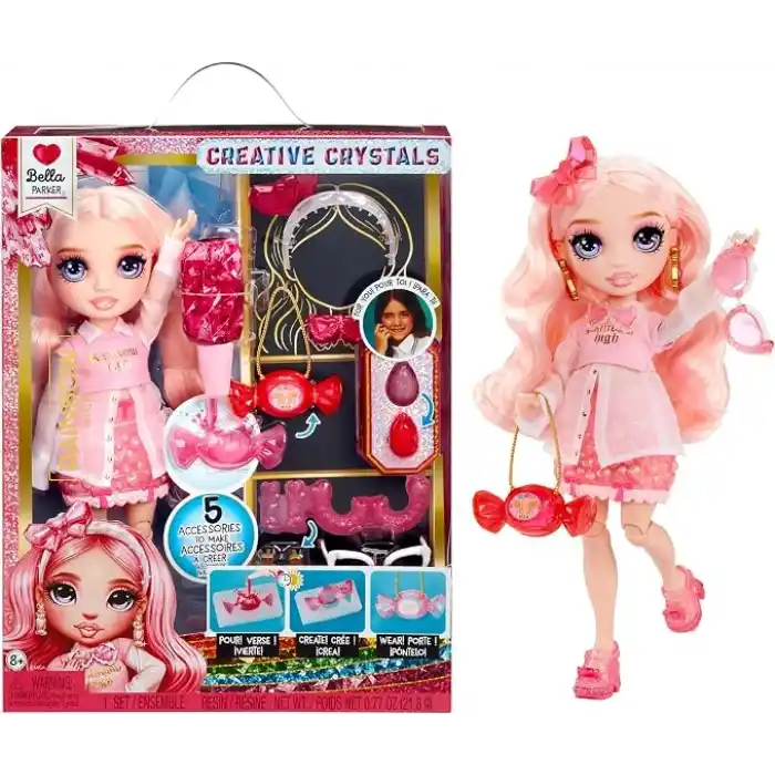 MGAE, Rainbow High Bella - Kristal Serisi Bebeği, Rainbow High