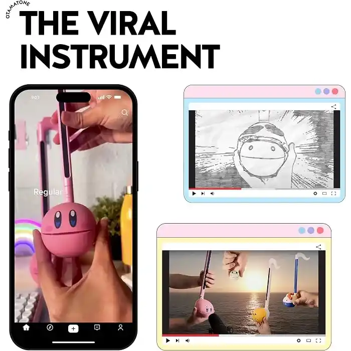 Otamatone Regular Elektronik Müzik Enstrümanı (Beyaz)