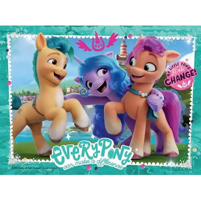 Ravensburger, 4 Puzzle Tek Kutuda My Little Pony, Çocuk Puzzle
