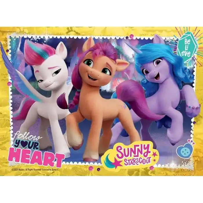 Ravensburger, 4 Puzzle Tek Kutuda My Little Pony, Çocuk Puzzle