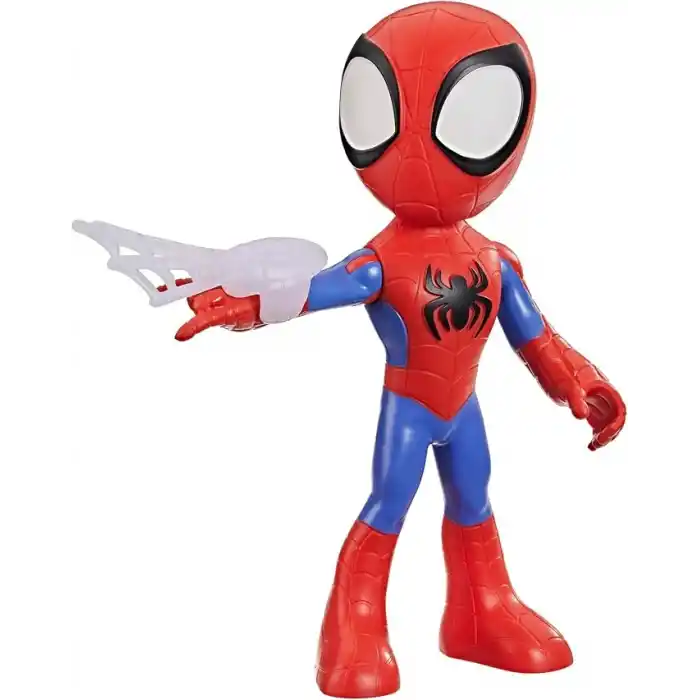 Marvel Spidey and His Amazing Friends Büyük Boy Spidey Figürü, 22,5 cmlik Aksiyon Figürü, Çocuklar için Okul Öncesi Oyuncakları, 3 Yaş ve Üzeri, Süper Kahraman Oyuncakları