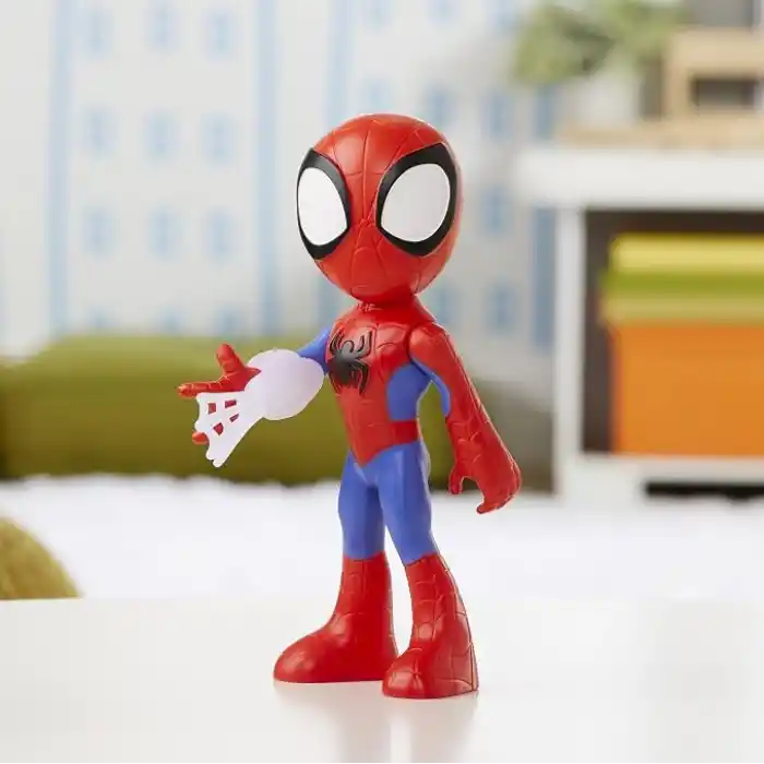 Marvel Spidey and His Amazing Friends Büyük Boy Spidey Figürü, 22,5 cmlik Aksiyon Figürü, Çocuklar için Okul Öncesi Oyuncakları, 3 Yaş ve Üzeri, Süper Kahraman Oyuncakları