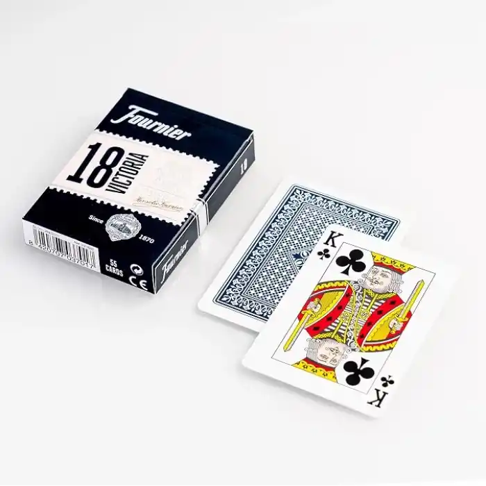 Fournier Poker Oyun Kartları Nº 18, Standart Endeks, Kırmızı veya Mavi