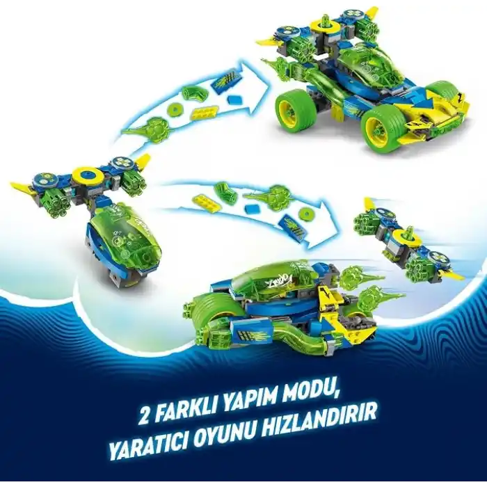 LEGO DREAMZzz Mateo ve Z-Blob Aksiyon Yarış Arabası 71491-8 Yaş ve Üzeri Kız ve Erkek Çocukları için Yaratıcı Oyuncak Araç Yapım Seti, Doğum Günü Hediyesi (485 Parça)