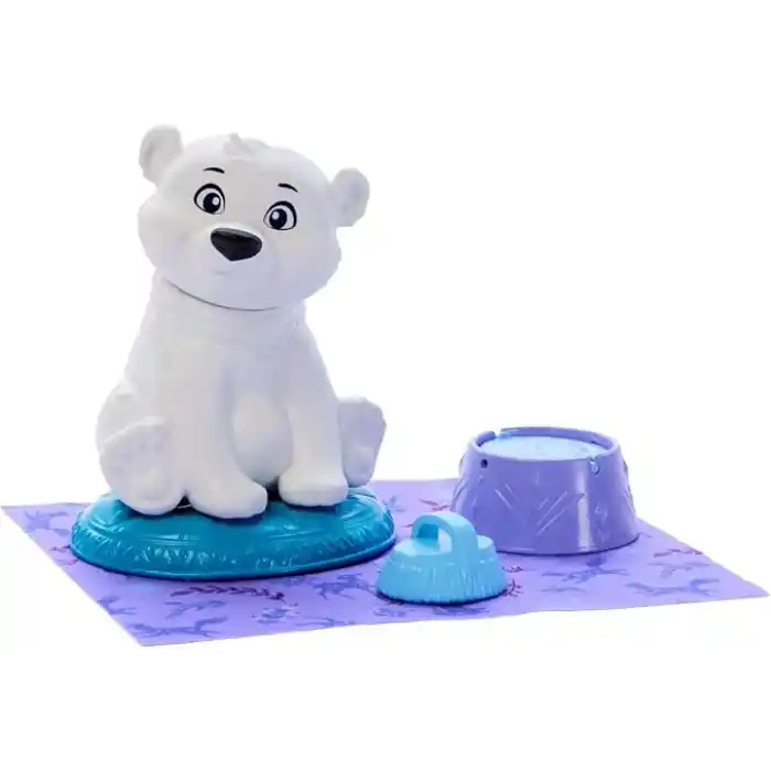 Mattel Disney Karlar Ülkesi Elsa Bebek ve Yavru Ayıcık Figürü, ayıcığın yatağı ve battaniyesi dahil 4 aksesuar, JFG16