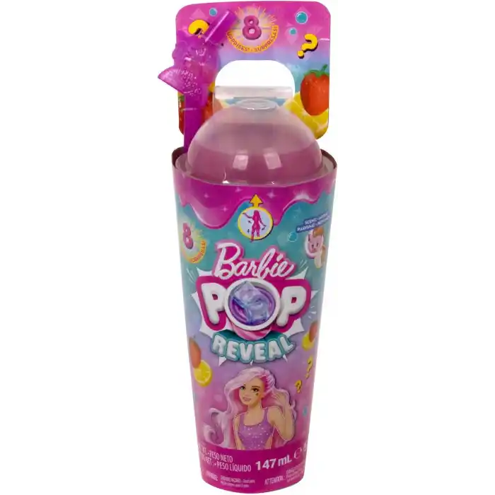 Barbie Pop Reveal Bebek Meyve Serisi Çilekli Limonatalı, 3 Yaş Ve Üzeri
