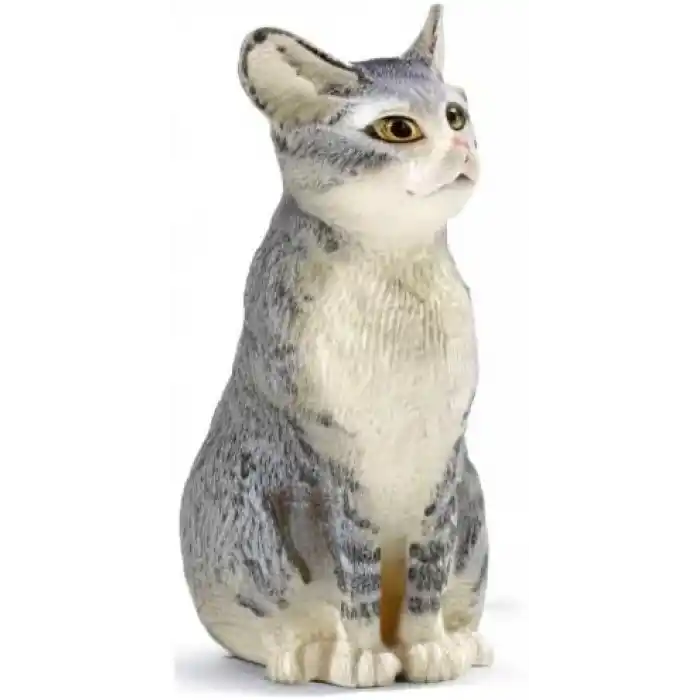 Schleich Oturan Kedi Figürü, 4 cm
