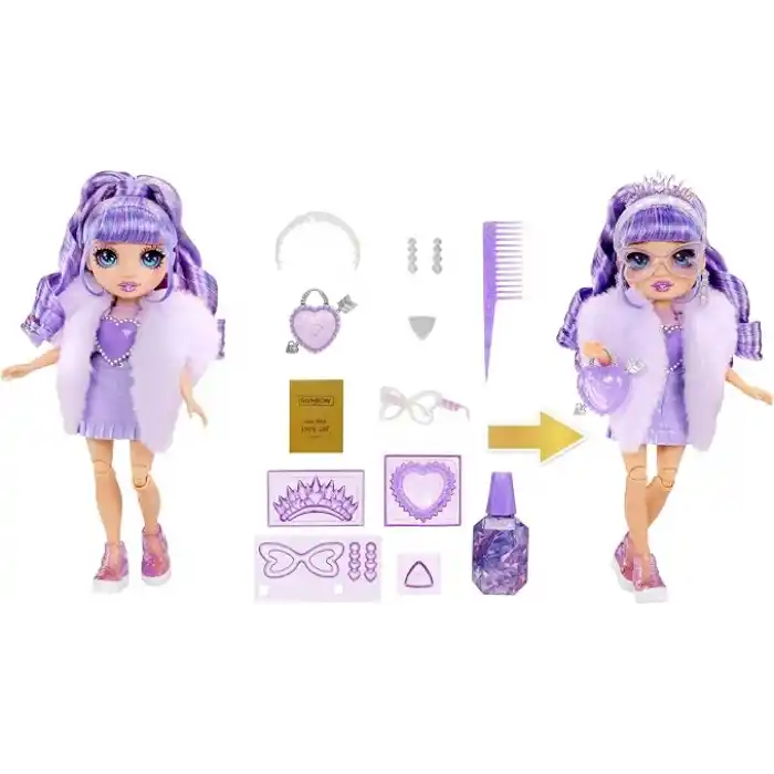 MGAE, Rainbow High Violet - Kristal Serisi Bebeği, Rainbow High