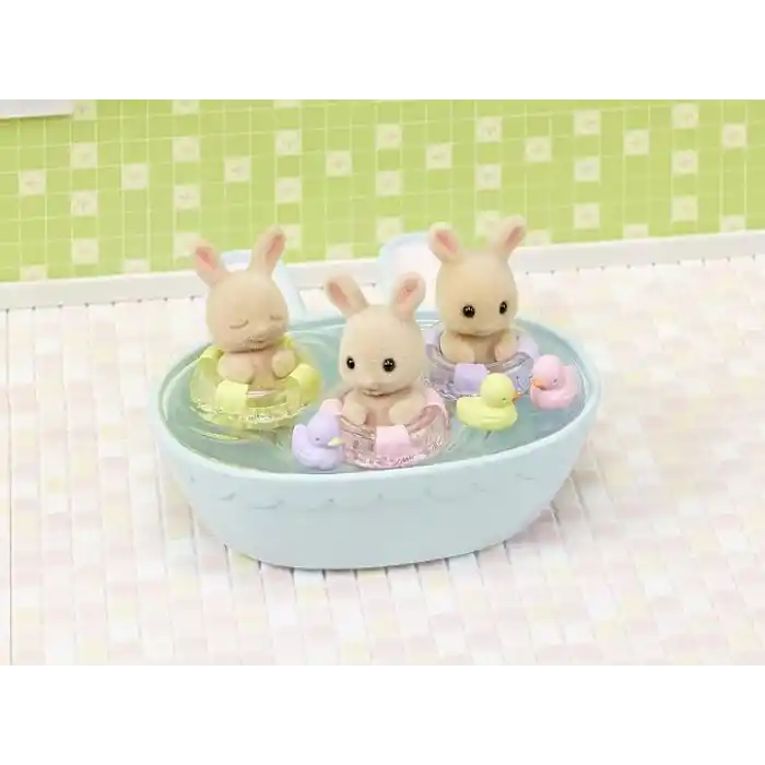 Sylvanian Families Epoch ESF5707 Üçüzler Banyo Seti Oyuncak