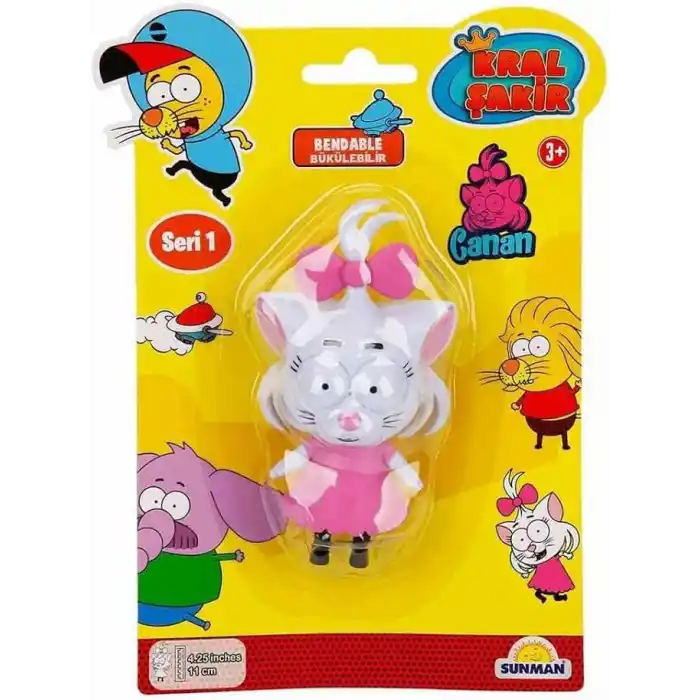 Sunman 02971 Kral Şakir Bendable Bükülebilir Figür Canan 11 cm