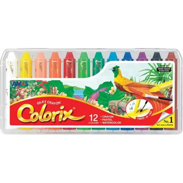 Colorix, Amos Crx5Pc12 Colorix Üçü Bir Arada 12li Pp Kutu, Çok Renkli