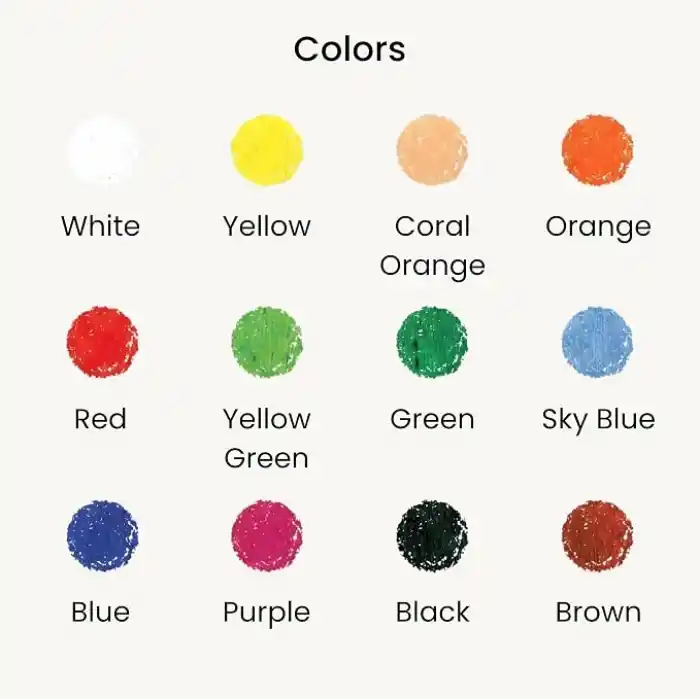 Colorix, Amos Crx5Pc12 Colorix Üçü Bir Arada 12li Pp Kutu, Çok Renkli