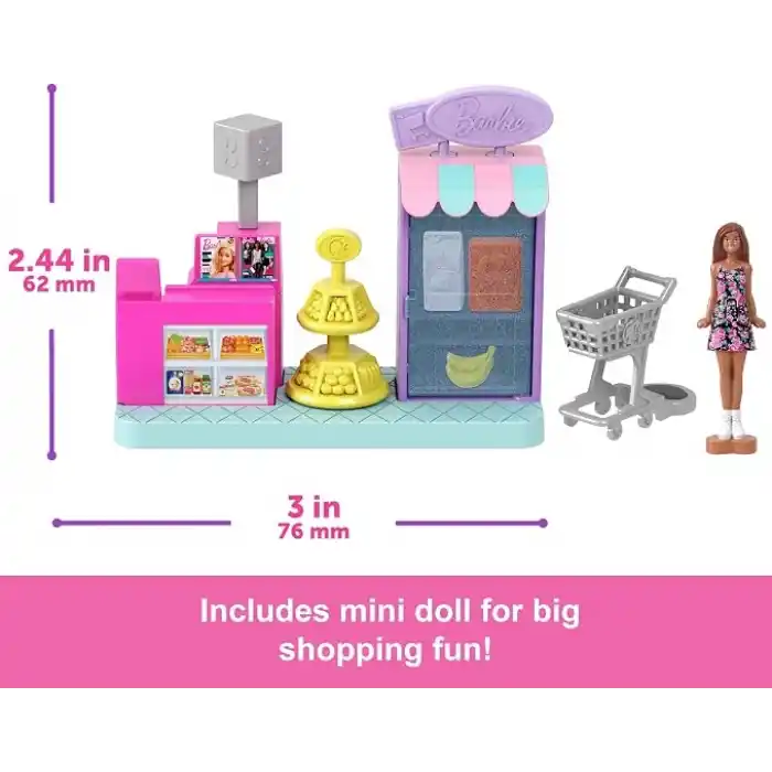 Mini BarbieLand Bebek ve Oyun Seti JCR29 - Süpermarket Jcr33
