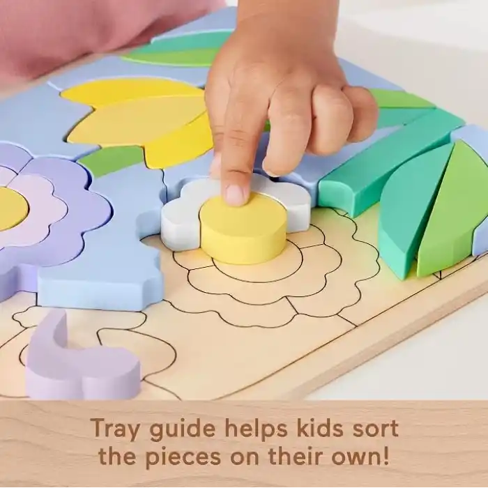 Fisher Price Ahşap Çiçek Yapboz Blokları