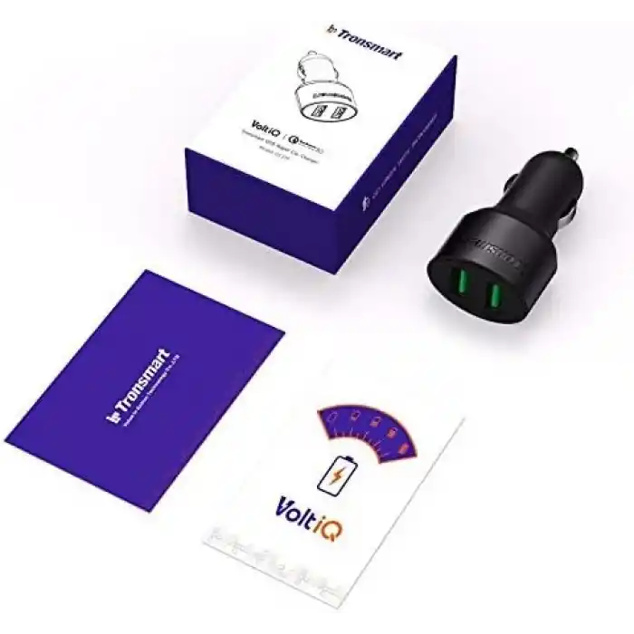 Tronsmart CC2TF Çift USB Çıkışlı Qualcomm QC 3.0 Araç Şarj Cihazı