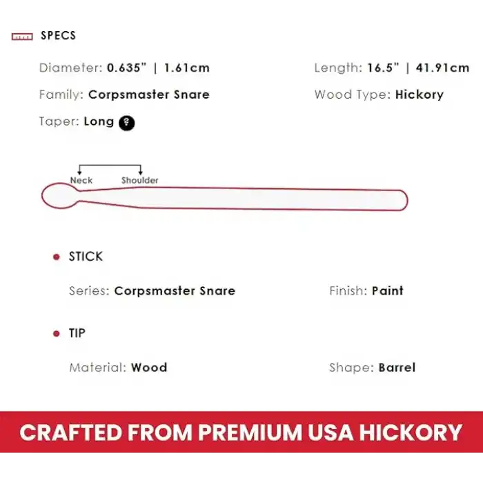 Vic Firth Corpsmaster İmzası - Ralphie Jr.