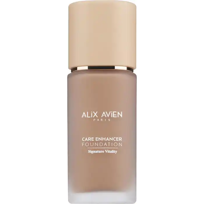 Alix Avien Kırışıklık Karşıtı Nemlendirici SPF30 Parlak Bitişli Fondöten Care Enhancer 818 Golden Honey