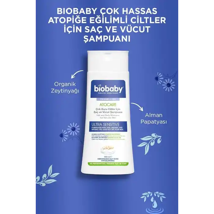 Biobaby Atopik Ciltler İçin Şampuan 300 Ml