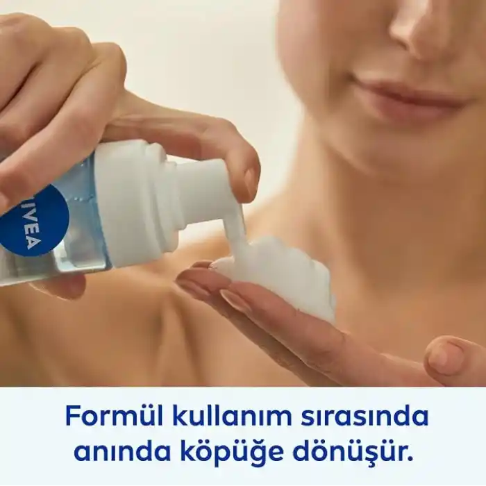 NIVEA Yüz Yıkama Köpüğü Canlandırıcı, Normal Ciltler 150 ml, Derinlemesine Yüz Temizleme, Saf Su, Lotus Çiçeği 2li paket