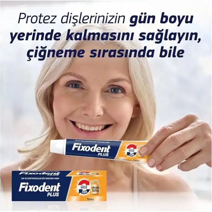 Fixodent Plus Güçlü Isırık Diş Protezi Yapıştırıcı Krem 57 g