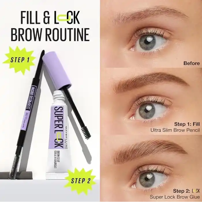 MAYBELLINE Super Lock Brow Glue Kaş Sabitleyici Maskara - Taupe
