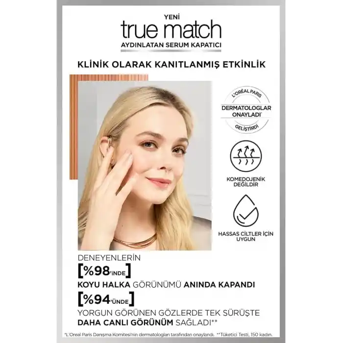 LOreal Paris True Match Aydınlatan Serum Kapatıcı - 1R