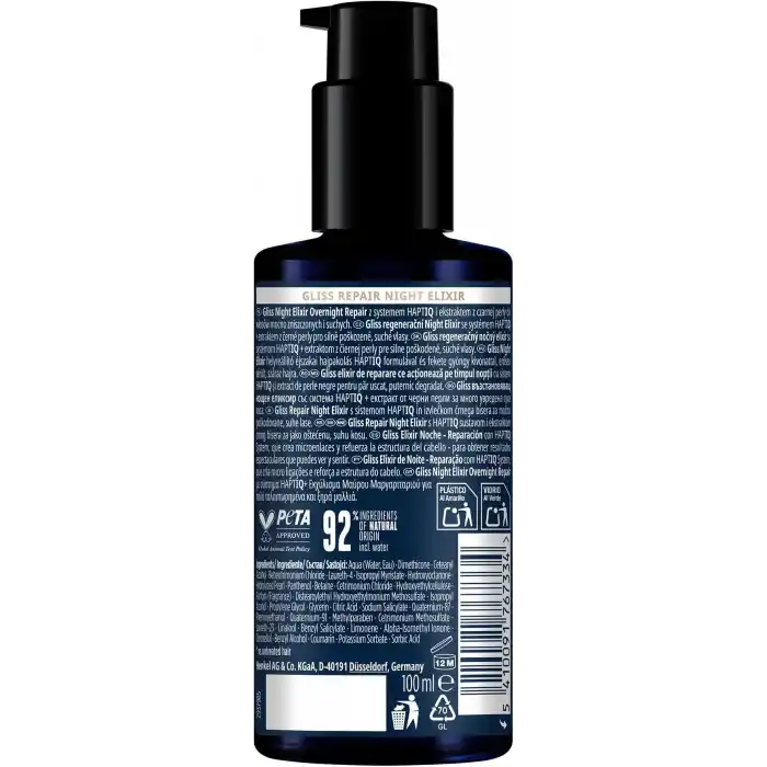Gliss Night Elixir Onarıcı Gece Bakım Serumu, 100ml