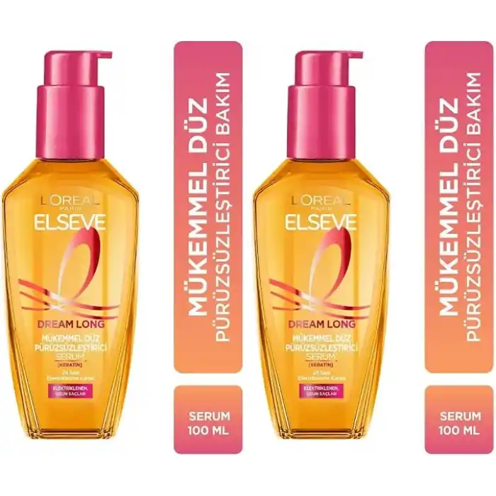 L’Oréal Paris Elseve Mükemmel Düz Pürüzsüzleştirici Serum (100 ml) 2li paket