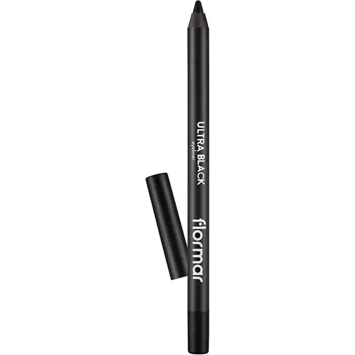 Flormar Yoğun Renk Veren Yumuşak Uçlu Göz Kalemi (SİYAH) - Ultra Eyeliner - 001 Black - 8690604081431