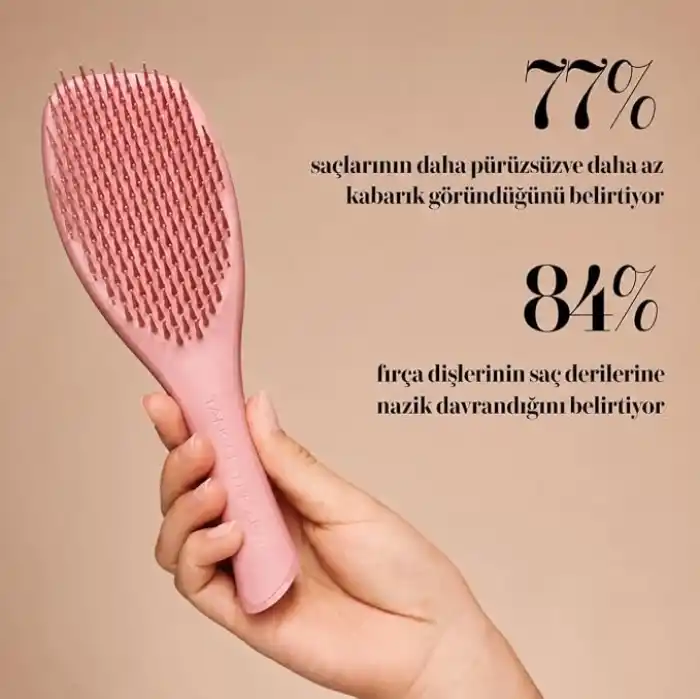 Tangle Teezer Complete Carebrush Fine Saç Bakım Fırçası Düz ve Dalgalı Saçlar İçin Düğümleri Nazikçe Açar, Saç Derisine Masaj Yapar Pembe