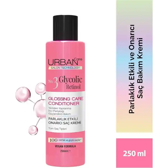 URBAN Care Glycolic Retinol Parlaklık Etkili Onarıcı Saç Bakım Kremi-250ml-Gloss
