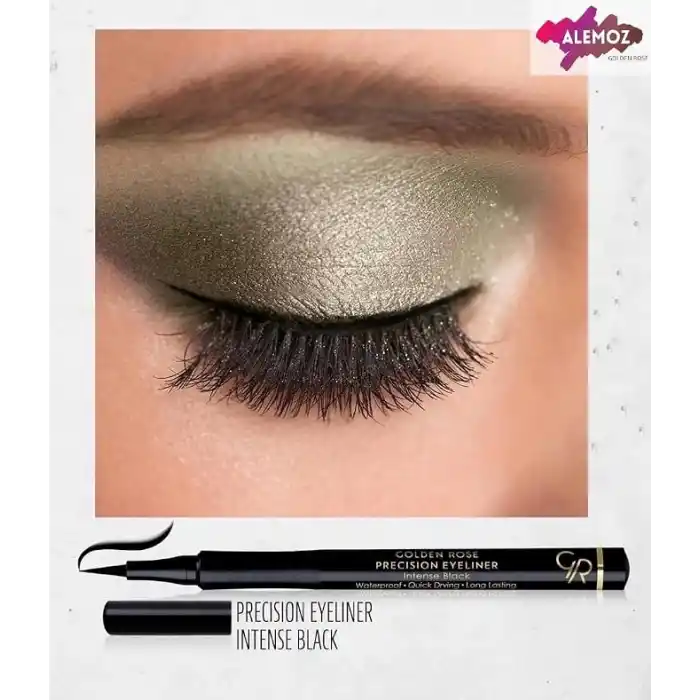 Golden Rose Precision Liner - 01 Intense Black - Suya Dayanıklı Likit Kalem Eyeliner