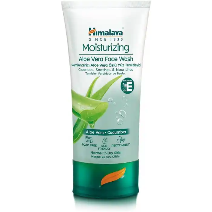 Himalaya Since 1930 Nemlendirici Yüz Yıkama Jeli, Salatalık, Aloe Vera, Parabensiz, Normal Ve Kuru Ciltler, 150 ml