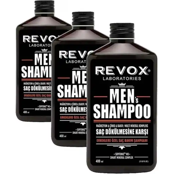 Revox Men Şampuan (400 ml) (3 paketi)