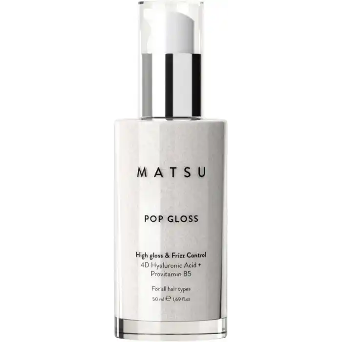 MATSU Pop Gloss 4D Hyaluronik Asit & Yeşil Havyar Işıltı Veren Saç Serumu Elektriklenme Karşıtı 50 ml