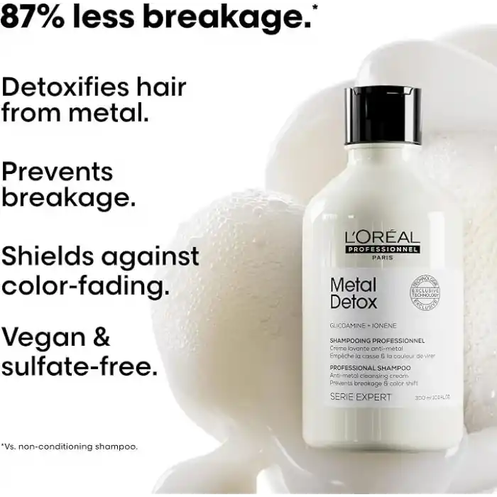 LOréal Professionnel Serie Expert Metal Detox Refill Şampuan 500 ml - İşlem Görmüş ve Boyalı Saçlar İçin Kırılma Karşıtı Bakım