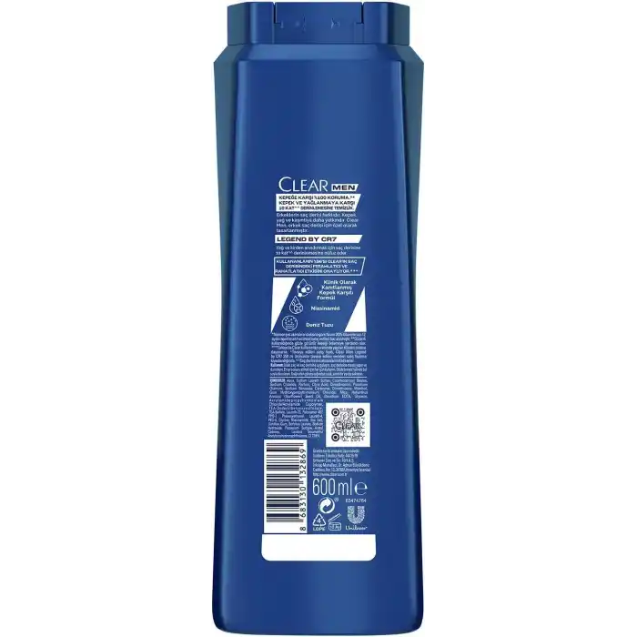 Clear Men Kepeğe Karşı Etkili Şampuan Legend by CR7 600 ml