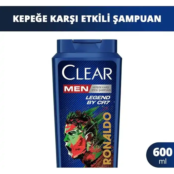 Clear Men Kepeğe Karşı Etkili Şampuan Legend by CR7 600 ml