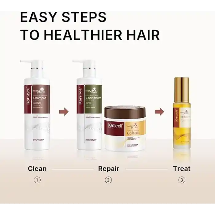 Karseell Argan Oil Shampoo Deep Repair Maca Özü Nemlendirici Şampuan 500 ml