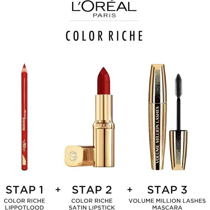 LOreal Paris Color Riche Saten Bitişli Ruj - 110 Made in Paris Nude
