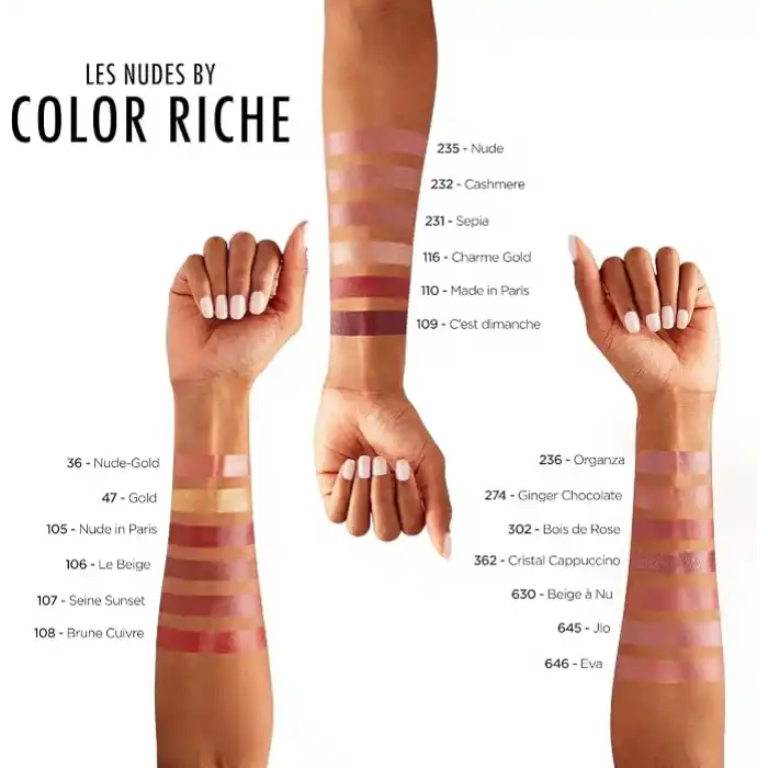 LOreal Paris Color Riche Saten Bitişli Ruj - 110 Made in Paris Nude
